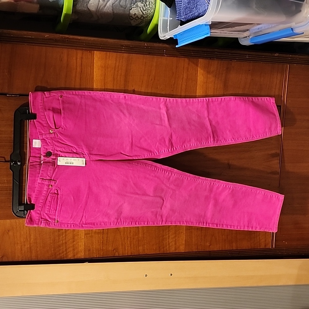 J. Crew Hot Pink Skinny Pants